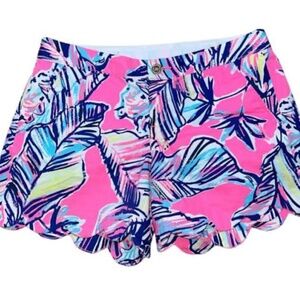 Lilly Pulitzer size 8 Cabana Crazed Buttercup shorts - EUC
